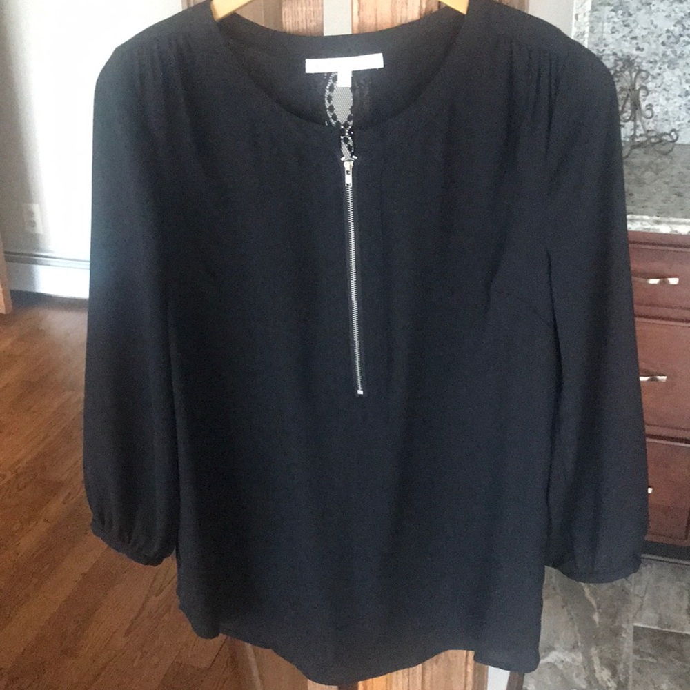 Black lace blouse